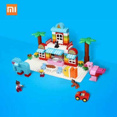 

Xiaomi Beva Coffee House Building Block 120 Bricks DIY Puzzle Toy Kids Children Early Educational Toys Children Birthday Gift