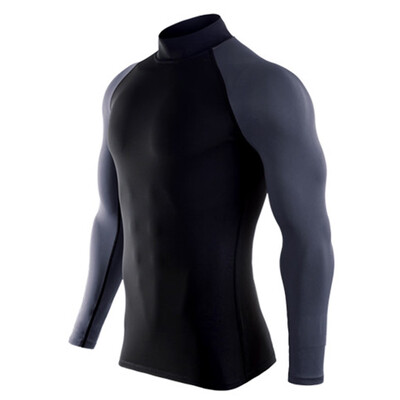 

Toponeto Mens Fitness Long Sleeves T-Shirt Bodybuilding Skin Tight-drying Tops Blouse