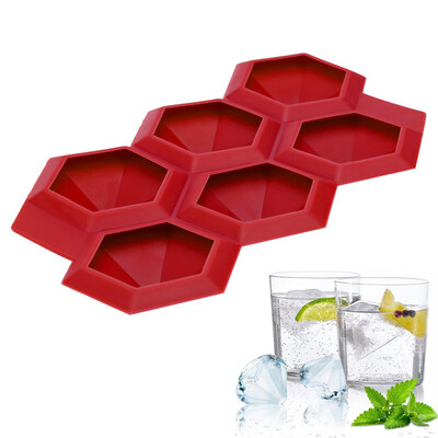 

Toponeto Diamond Shape Ice Cube Maker Ice Tray Ice Cube Mold Storage Containers
