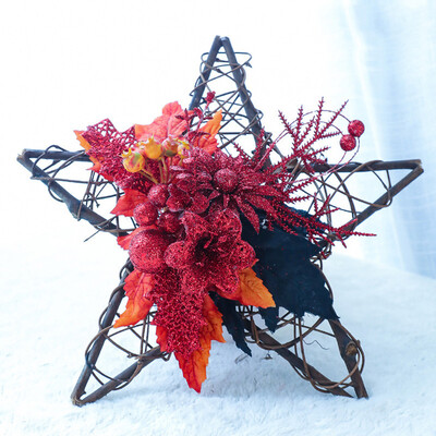

Tailored Hanging Ornament Wooden Thanksgiving Black Pumpkin Star Shape Wall Ornament