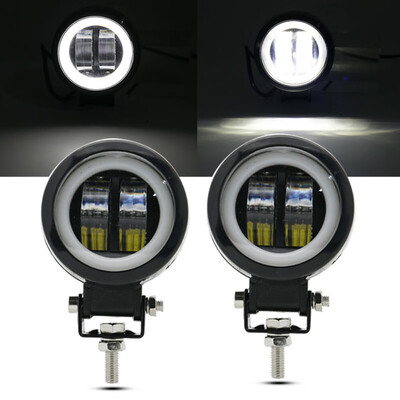 

2x Round LED Driving Work Spot Light Car Motorcycle Off-Road Fog Lamp Headlights