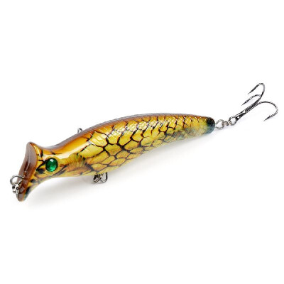 

124cm 204g Artificial Top Water Fishing Lure 3D Eyes Hard Popper Lures for Saltwater Freshwater