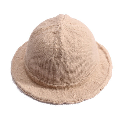

Baby Solid Pattern Fisherman Hat Warm Autumn Winter Bucket Hat for Newborn Infant Baby Toddler Boys Girls