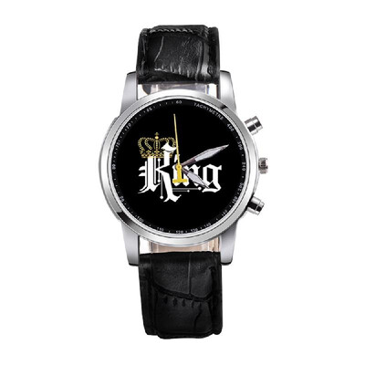 

KING QUEEN Quartz Movement Boys And Girls Watch Fashion Multi-functional Watches KING
