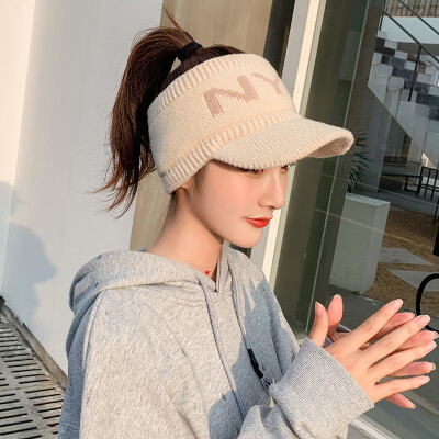 

New Hat for FallWinter 2019 Female Korean Fashion Net Red Empty Top Hat Tide Foldable Duck Tongue White Baseball Hat Male