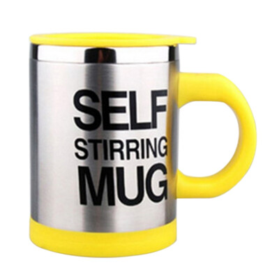 

Stainless Steel Coffee Cup Electric Automatic Mixing Coffee Cup With Lid And Handle Coffee Cup For Lazy Person