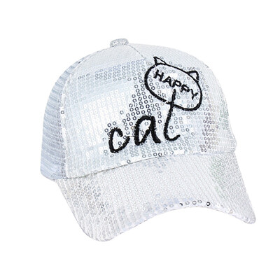 

Baby Hat Kids Adjustable Hat Baby Girl Casual Outdoor Sequin Design Cartoon Baseball Cap Breathable Visor Hats