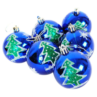 

Toponeto 6Pcs Christmas Balls Baubles Party Xmas Tree Decorations Hanging Ornament Decor