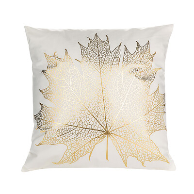 

Siaonvr Polyester Gold Letter Pillow Case Cover Sofa Car Waist Cushion Cover Home Decor