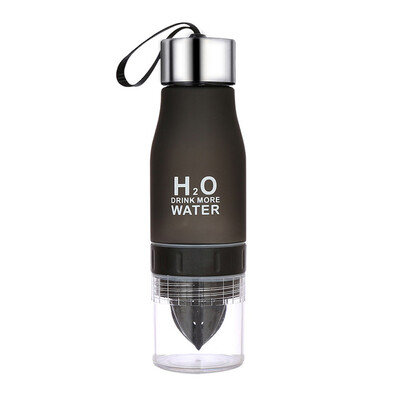 

Gobestart 700ML Lemon Cup Bottle H2O Drink More Water Drinking Bike Bottle BK