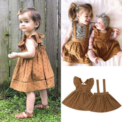 

Floral Toddler Kids Baby Girl Summer Party Dress Princess Pageant Sundress Skirt