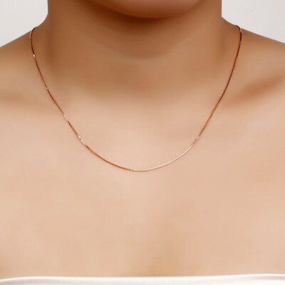 

DIY Chain Necklaces For Women Friendly Copper Wave Snake Box Chains Jewelry