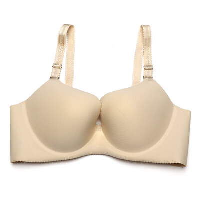 

Plus Size Women Underwear Simple Black Seamless Push Up Collection Bra Lingerie