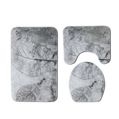 

Gobestart 3pcs Non-Slip Suction Grip Bath Mat Bathroom Kitchen Carpet Doormats Decor
