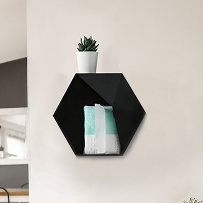 

JPGIF Living Room wall-mounted Geometric Punch-free Wall Decoration Bathroom Shelf