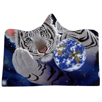 

Toponeto Cosmic Planet Series Plush Hooded Blanket Lichens Hooded Blanket 150x200cm