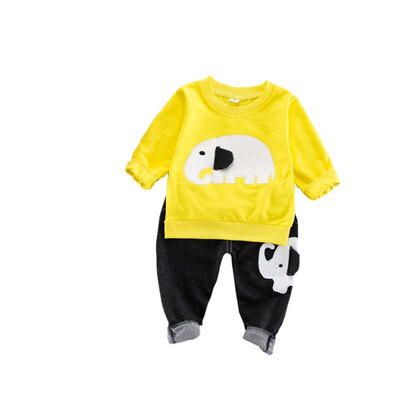 

Cotton Long Sleeve SweatshirtPants Suit Baby Boy Warm TopsTrousers Set Autumn New Baby Clothes Set Toddler Boy Pullovers 1-4Y