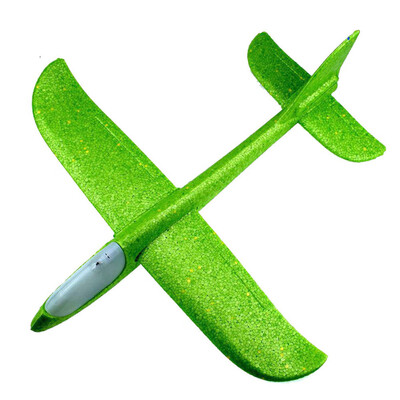 

Siaonvr Foam Throwing Glider Airplane Inertia LED Aircraft Toy Hand Launch Airplane Model