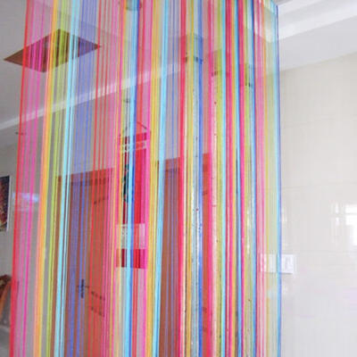 

Romantic&colorful line curtain rainbow Living room partition curtain 1 X 2m interior decoration