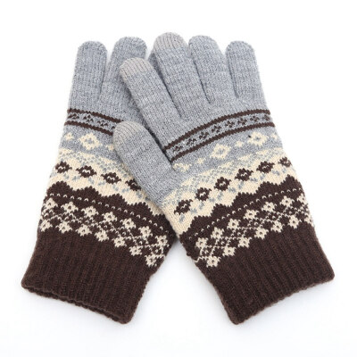 

New Knitting Touch Screen Gloves Autumn And Winter Warm Thickening Soft Mittens for Men Women