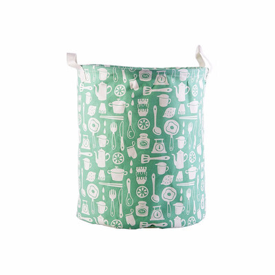 

Waterproof Linen Laundry Basket Bathroom Dirty Clothes Container Large Storage Basket
