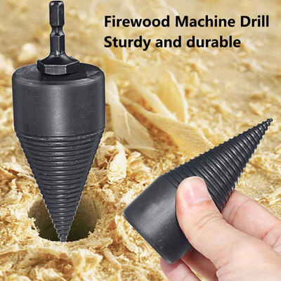 

High Speed Twist Firewood Drilling Tools Screw Splitting Cone Driver Wood Splitter Split Drill Bit