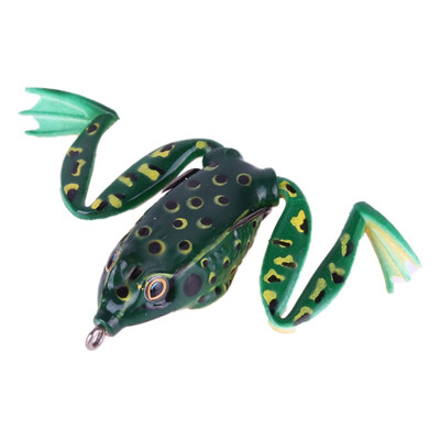 

2018 New 5CM Fishing Lure Frog Style Fishing Accessories Artificial Bait Whopper Plopper Easy Shiner Silicone Lure 1 pc