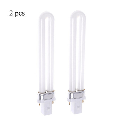 

UV LED Lamp Tube Light Bulb 9W Curing Lamp Replacement Double Light Source for Nail Art Dryer