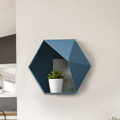 

Toponeto Living Room wall-mounted Geometric Punch-free Wall Decoration Bathroom Shelf