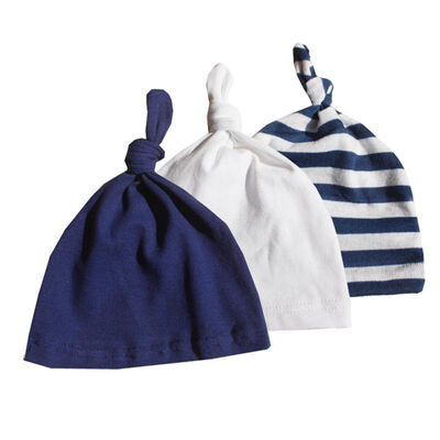 

New 3pcslot Baby Hats PinkBlue Star Printed Striped Baby Hats Newborn Baby Accessories Caps