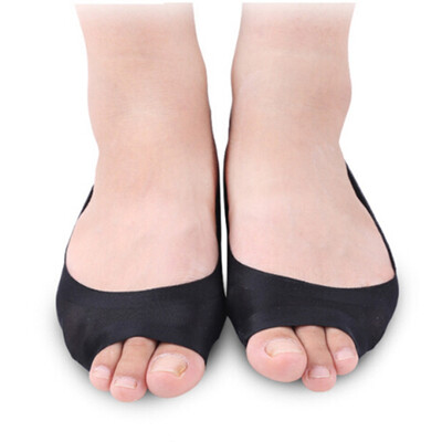 

New Ladies Fish Mouth Cotton Bottom Ice Silk Invisible Shallow Mouth Invisible Socks Non-Slip Anti-Off Short Socks