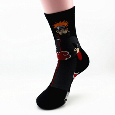 

Unisex Men Naruto Long Sock Janpanese Anime Art Sock Cosplay Akatsuki Madara