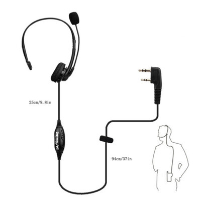 

Practical 2-Pin Walkie Talkie Mic Headset Bouncer Headphone For BAOFENG UV-5R 5RABCDE UV-3R Radios Plug Accessories