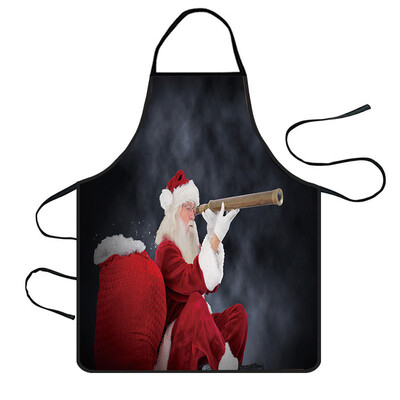 

Tailored Christmas Decoration Waterproof Apron Kitchen Aprons Dinner Party Apron