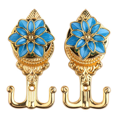 

2pcs European Lotus Curtain Hook Wall Hangers Rustless Window Door Curtain decoration Accessories