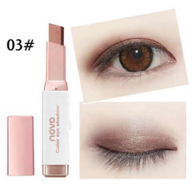 

Women Shimmer Gradient Double Color Eyeshadow Stick Earth Color Cream Pen Cosmetics Eye Shadow Eyeshadow Palette