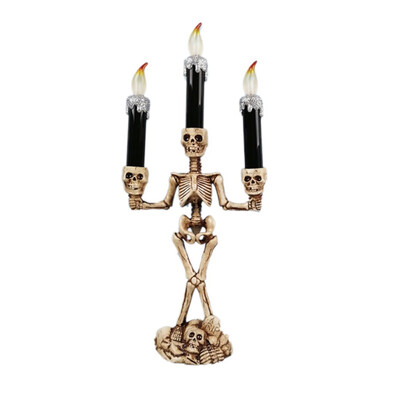 

Halloween Three Candle Lights Horror Decorative Pumpkin Shantou Electronic Lights Bar Party Supplies
