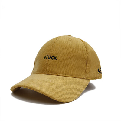 

Hat Womens letter embroidery new baseball cap Korean fashion corduroy autumn winter cap mens outdoor sun hat