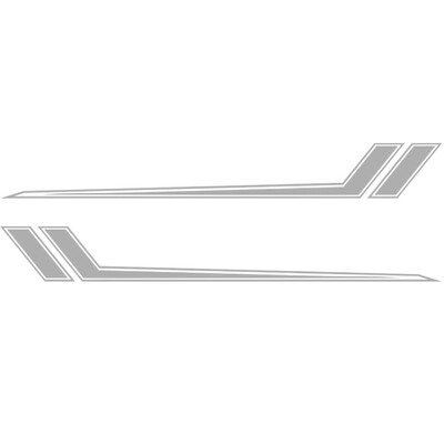 

1 Pair Sports Racing Stripe Graphic Stickers Car Body Side Door Vinyl Decal Kits
