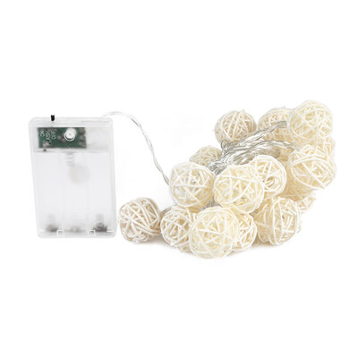 

20 LEDs Sepak Takraw Light String 2M Decoration Battery Operated Lighting Chains for Christmas Hallowmas