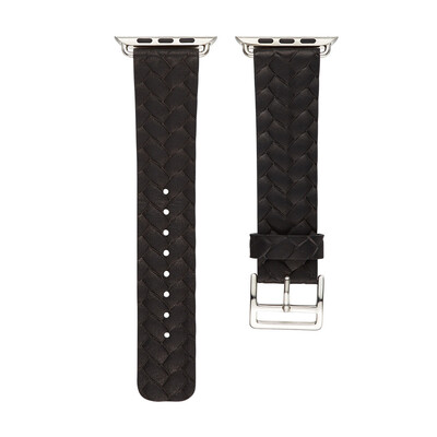 

〖Follure〗Leather Accessory Band Replacement Bracelet Watchband For Apple Watch 38mm BK