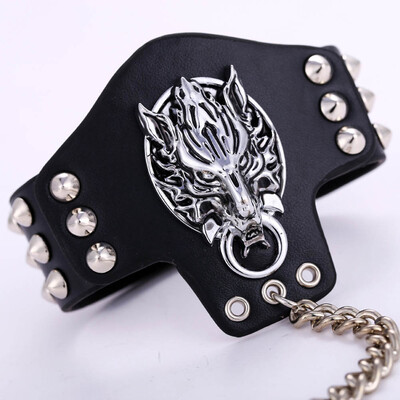 

Final Fantasy Cloud Wolf Wristband Bangle Bracelet Chain Cosplay Game