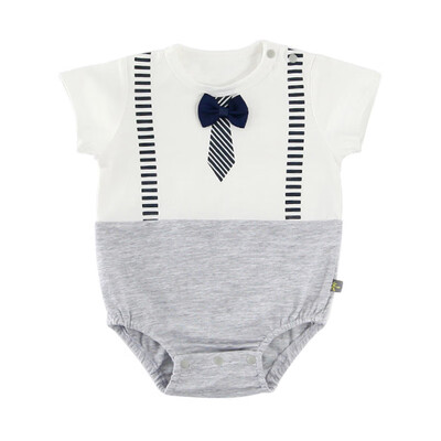 

Infant Rompers Baby Boy Bowknot Short Sleeve Rompers Kids Girls Bodysuit Jumpsuit Newborn Clothes