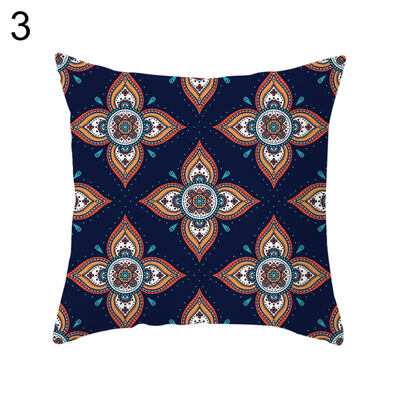 

Mandala Elephant Heart Square Throw Pillowcase Cushion Cover Home Office Decor