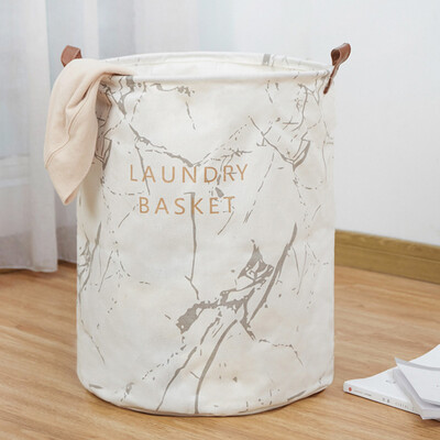 

Gobestart Canvas Sheets Toy Storage Bag Laundry Clothes Basket Folding Storage Box