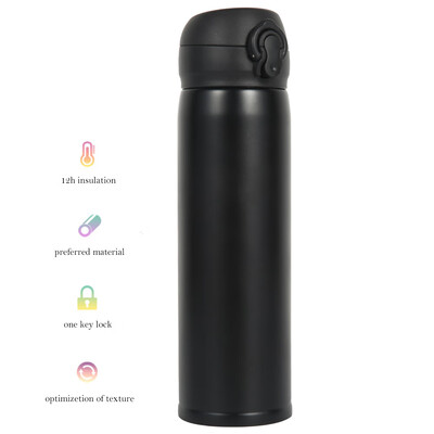 

Vacuum flasks&mugs willstar Vacuum Bottom Vacuum Flask Stainless Steel 500ml Black Pink Gold