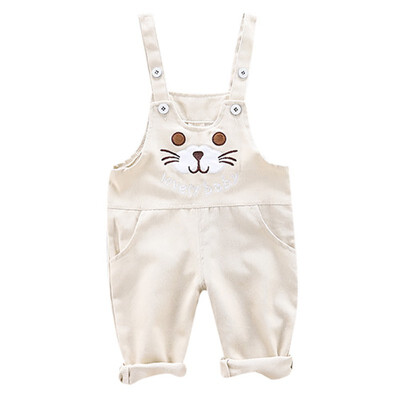 

Children overalls Autumn Spring Baby Boy Pants Kids Clothes Cotton Cartoon Pattern Pants Trousers