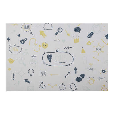 

Tableware Pad Creative Cute Fruit PVC Waterproof Oil-proof Anti-hot Western Place Mat Insulation Pad Desktop Decorative Coasters