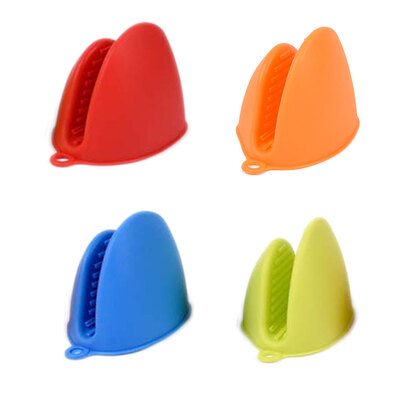

1 Pair Silicone Gloves Heat Insulation Anti-slip Baking Oven Mitten Microwave Oven Hand Clip