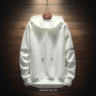 

Toponeto Mens New Style Fashion Cap And Long Sleeve Guard Simple Letters Printed Jacke